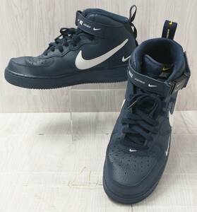 NIKE AIR FORCE 1 MID UTILITY 804609-403 ナイキ エア フォース スニーカー 28.0cm ネイビー