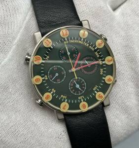 【希少】SEIKO ソットサスコレクション　7T34-6A80 1994年製　3層ガラス　クロノグラフ　クォーツ　腕時計