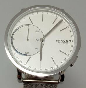 ジャンク SKAGEN スカーゲン CONNECTED コネクテッド SKT1100 ハイブリットスマートウォッチ ホワイト文字盤 クォーツ 動作未確認