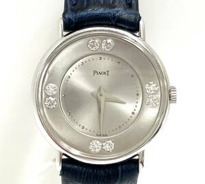 PIAGET ピアジェ 750 金無垢 8Pダイヤ 手巻き 腕時計 4642／437819 ベルト非純正