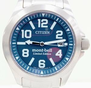 【箱付き】CITIZEN E168-S113474 PROMASTER モンベル コラボ ソーラー ネイビー文字盤 チタン BN0121-51L 腕時計