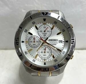 ジャンク SEIKO セイコー 4T57-00A0 クォーツ腕時計 クロノグラフ コンビ デイデイト