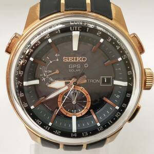 ジャンク 【要OH】SEIKO セイコー ASTRON アストロン 7X52-0AK0 デイト ラウンド 腕時計 アナログ パーツ取り