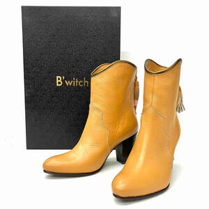 B'witch ビーウィッチ タッセルショートブーツ ベージュ 170001 ブーツ 24.0cm 店舗受取可