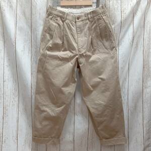 Scye San Joaquin Cotton Chino 2Pleated Sサイズ 5123-81500 SCYE BASICS サイ サイべーシックス テーパード チノパン コットン ベージュ