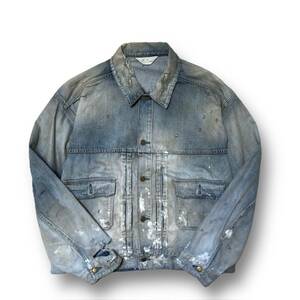 ANCELLM CRASH DENIM JACKET type-2 ANC-JK24-B Size:3 23AW アンセルム クラッシュデニムジャケット タイプ2 日本製 店舗受取可