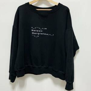 Maison Margiela メゾンマルジェラ スウェット トレーナー 黒 レディース M