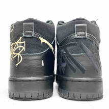 Faust × Nike SB Dunk High 'Black and Metallic Gold' ファウスト × ナイキSB ダンク ハイDH7755-001 サイズ27.5cm_画像5