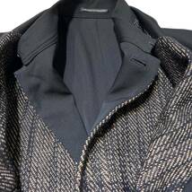 23AW Yohji Yamamoto POUR HOMME コート K-PANELED DOUBLE LAYERED JACKET HJ-J45-820 サイズ3 ヨウジヤマモトプールオム 店舗受取可_画像4