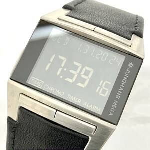 ジャンク JUNGHANS ユンハンス 264511 電波 クォーツ デジタル 腕時計 稼働品