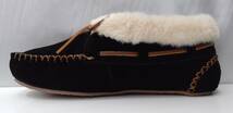 MONNETONKA ミネトンカ モカシン ボア シューズ レディース 6 23.5cm相当 黒 ブラック 靴 クツ_画像4