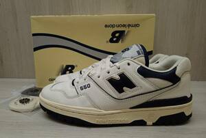 Aime Leon Dore×newbalance/エメレオンドレ×ニューバランス/スニーカー/B550 Basketball Oxford/ホワイト系×ネイビー系/27cm