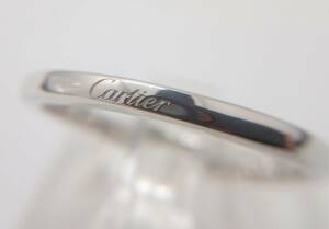 Cartier カルティエ Pt950 リング 14号 3.3g バレリーナカーブ