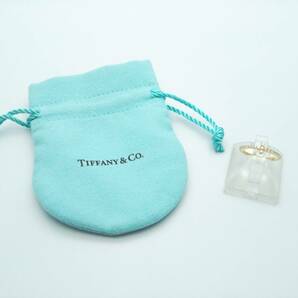 付属品あり TIFFANY＆Co ティファニー Tワイヤー K18 8号 ダイヤモンド 1.20g ブランドアクセサリー 指輪 リング イエロー ゴールドの画像9
