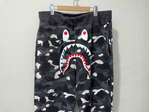 A BATHING APE ボトム CAMO カモフラ 蓄光 スウェットパンツ 2XL SHARK シャーク