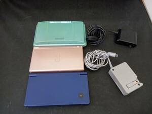 ジャンク ニンテンドーDS本体 3台セット充電器付き DS DSLite DSi