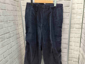 kolor BEACON／18WBM-P03138／8wale corduroy Puckering Pants／ネイビー／サイズ1／カラービーコン／コーデュロイパンツ