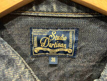 Studio D'Artisan SUVIN GOLD DENIM SHIRT デニムシャツ 長袖シャツ インディゴ 36 ステュディオ ダ ルチザンスヴィンゴールドデニムシャツ_画像3