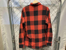 SASSAFRAS ササフラス CHECK SHIRTS ネルシャツ レッド×ブラック Sサイズ 店舗受取可_画像2