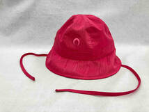 MARINE SERRE White Line マリーンセル Moire Bell hat リボン付 モワレ ベルハット サイズS/M ピンク_画像1