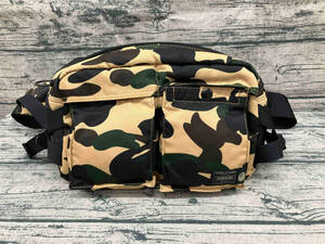 PORTER ×A BATHING APE ポーター ア ベイシング エイプ 1ST CAMO WAISTBAG ボディバッグ カモ柄 迷彩柄