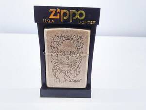 Zippo　使用済　スカル　髑髏　2001年
