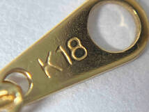K18ゴールド 全長約61cm 総重量約2.0g 2連チェーン デザイン チェーン ネックレス_画像8