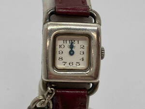ジャンク Obrey オブレイ ソリッドシルバー チャーム付き 銀無垢 クォーツ 腕時計