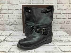 BUTTERO Buttero B4771DTCB leather boots Italy made black size 38 1/2 store receipt possible 