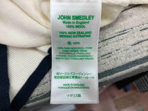 JOHN SMEDLEY ジョンスメドレー ニュージーランドウール使用／ラウンドネック 長袖ニット Sサイズ イングランド製 ベーシック_画像5