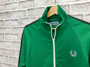 FREDPERRY Sports Wear フレッドペリー 80's ジャージ トラックジャケット ロゴマークワッペン XS グリーン