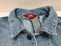 Supreme シュプリーム 22ss／Inset Logo Denim Trucker Jacket Gジャン(デニムジャケット) サイズL メンズ通年_画像6