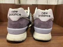 New Balance ニューバランス パープル 574 U574FPG ローカットスニーカー スウェード メンズ 26.0_画像6