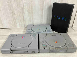 【ジャンク・動作未確認】 SONY PlayStation 3台/PlayStation 2 1台 計4台セット