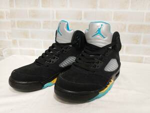 NIKE AIR JORDAN 5 RETRO AQUA ナイキ エアジョーダン 5 DD0587 047 サイズ26cm ブラック ハイカット