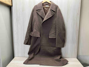 LIDNM/リドム　ウールロングコート Im20aw01295-36-02 SUPER 140s OFFICER COAT 日本製　ブラウン　サイズM