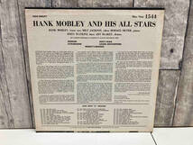 【LP盤】HANK MOBLEY AND HIS ALL STARS ハンク・モブレー 手書きRVG/片面9M/深ミゾ/US盤/BLUE NOTE BLP1544_画像2
