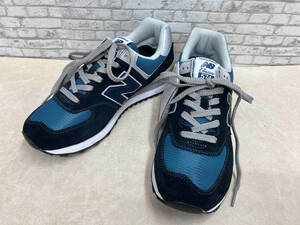 new balance ニューバランス ML574 ESS 26.5cm メンズ レディース ダークネイビー クラッシック スニーカー