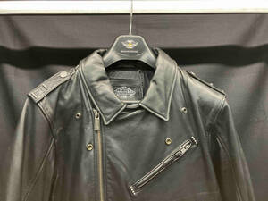 Harley Davidson ハーレーデビットソン / Mens 120th Anniversary Cycle Champ Leather Biker Jacket ダブルライダース サイズ：L ブラック