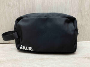 [ beautiful goods ]BALR./ Borer -U-Series Small Toiletry Kit Jet Black bag pouch second bag body bag black simple 