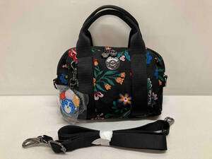 kipling×FRIDA KAHLO キプリング×フリーダカーロ ART M ミニトートバッグ 2WAY ブラック