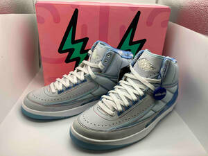 美品 NIKE J BALVIN AIR JORDAN 2 RETRO SP DQ7691 419 ナイキ エアジョーダンレトロ US9 27cm UK8 EU42.5 メンズ セレストブルー