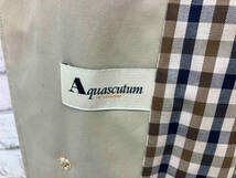 Aquascutum アクアスキュータム ステンカラーコート 比翼 ベージュ ロングコート 店舗受取可_画像4