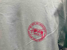 STUSSY wear Laguna Dot Tee ロンT 長袖Tシャツ ライトグリーン バックロゴ サイズM ステューシー_画像2