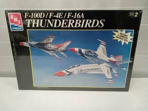 動作未確認 AMT F-100D / F-4E / F-16A THUNDERBIRDS 3機セット