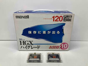 未開封品 maxell 録画用VHSビデオテープ HGX ハイグレード T-120