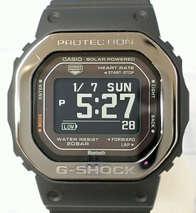 カシオ G‐SHOCK DW-H5600-1JR 002A195C 腕時計 メンズ ソーラー 箱説保付き デジタル 黒文字盤 ブラック