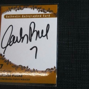 BBM 2013 カルロス・ポンセ AUTHENTIC AUTOGRAPHED CARD 020/109 最強外国人伝説2 大洋ホエールズの画像4