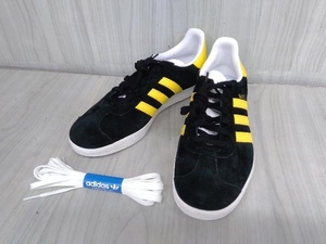 adidas スニーカー GAZELLE IG0669 スニーカー ブラック イエロー アディダス メンズ 26cm 状態良好