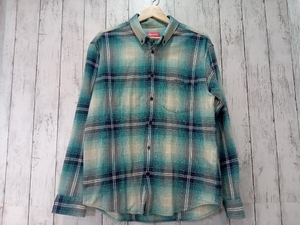 Supreme シュプリーム 23ss Shadow Plaid Flannel Shirt フランネルシャツ 長袖シャツ グリーン系 S 店舗受取可